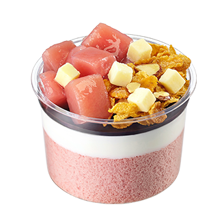 피치 초코쉘 케이크